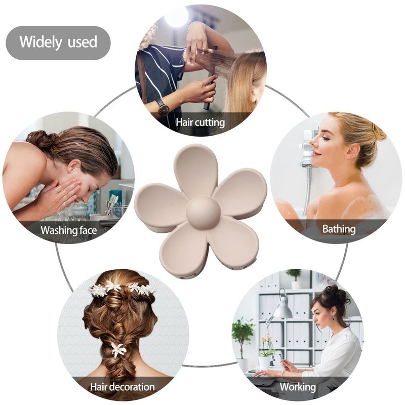 Klassisches Basic Haarspangen-Set – Große matte Haifisch-Clips für stylische Hochsteckfrisuren – Elegante minimalistische Farbkollektion_voghion.com