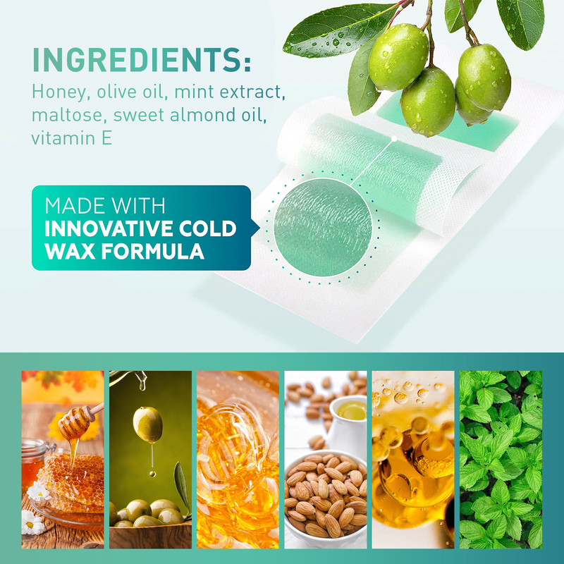 Jaysuing Hair Remova Wax Strip Set eg armpit hand hair, body temperature and are not irritating, cean hair_voghion.com