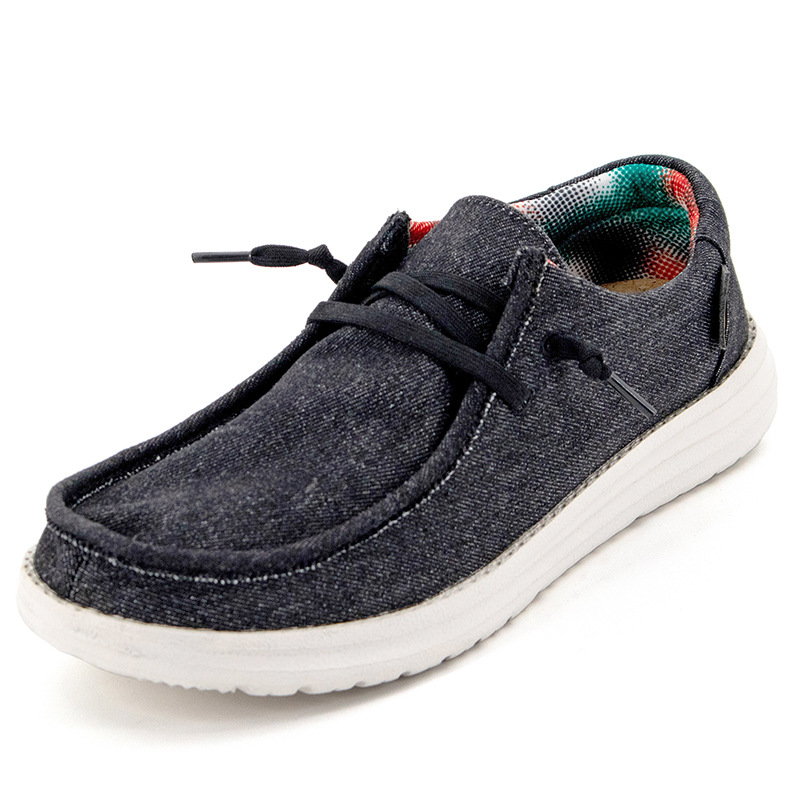 Suitable For All Seasons Dude Same Style Canvas Casual Large Size Men's Loafers Cloth Driving Shoes_voghion.com