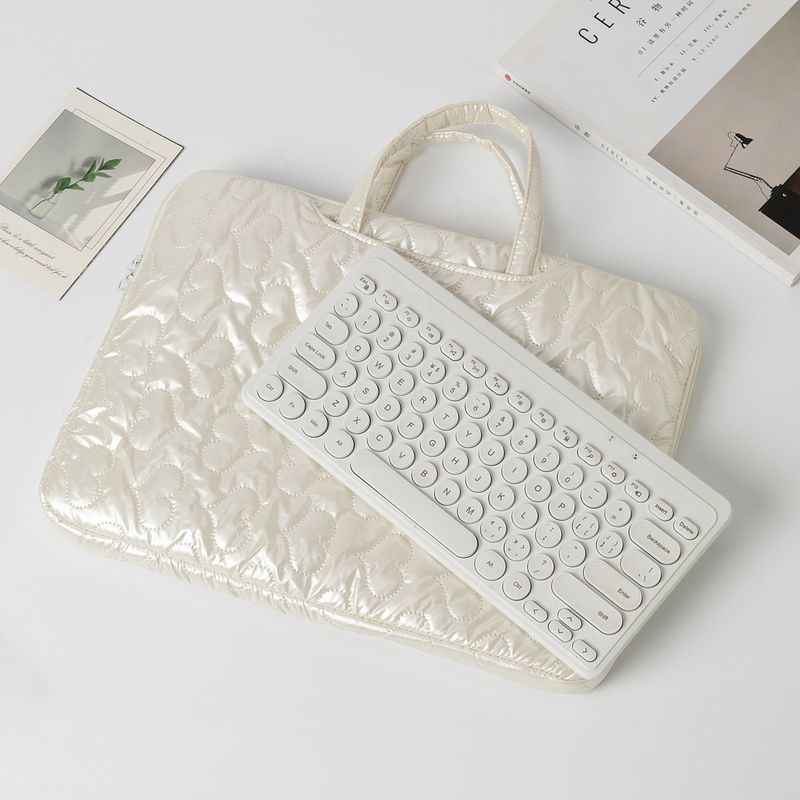 Laptop Bag Japanese And Korean Version Ins Cotton Bag New Diamond Large-capacity Notebook Handbag Ipad Liner Bag_voghion.com