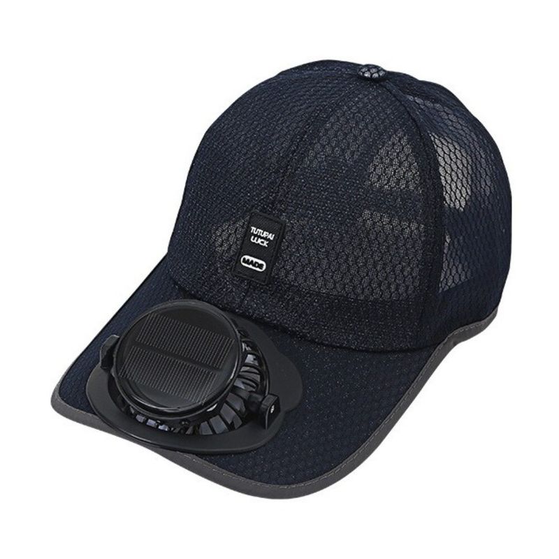 Casquette de baseball avec chargeur USB, respirante, protection solaire, ventilateur solaire, chapeau d'été_voghion.com