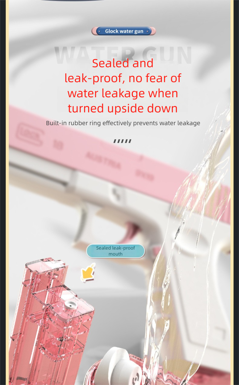 Electric Glock Children's Toy Large Capacity Repeating Water Gun Beach Summer_voghion.com