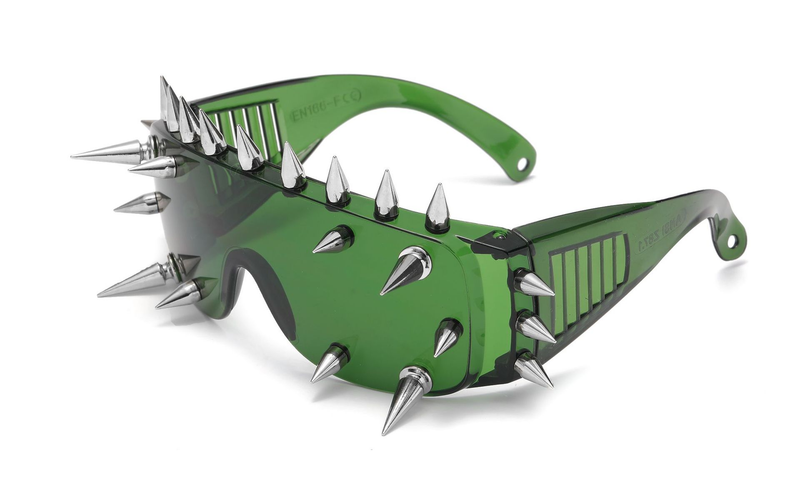 Nuovi divertenti occhiali da festa in stile cyberpunk con demone, tendenza moda street snap_voghion.com