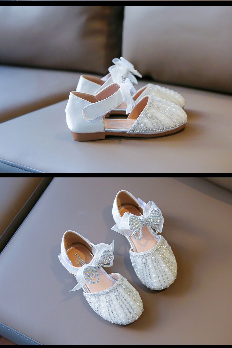 2023 neue Sommer Mädchen Prinzessin Schuhe Weichen Boden Strass Student Schuhe Kinder Kleine Mädchen Große Kinder Sandalen Trendy_voghion.com