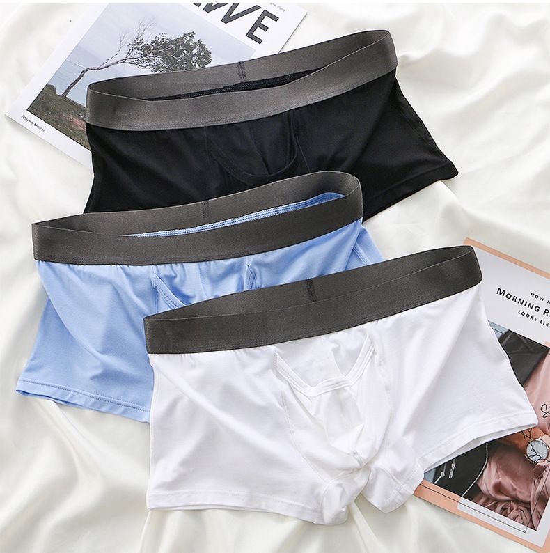 Bambusfaser-Slips für männliche Teenager Elefantennase offene Kugeltrennung Herren-Slips Boxershorts für Jungen_voghion.com