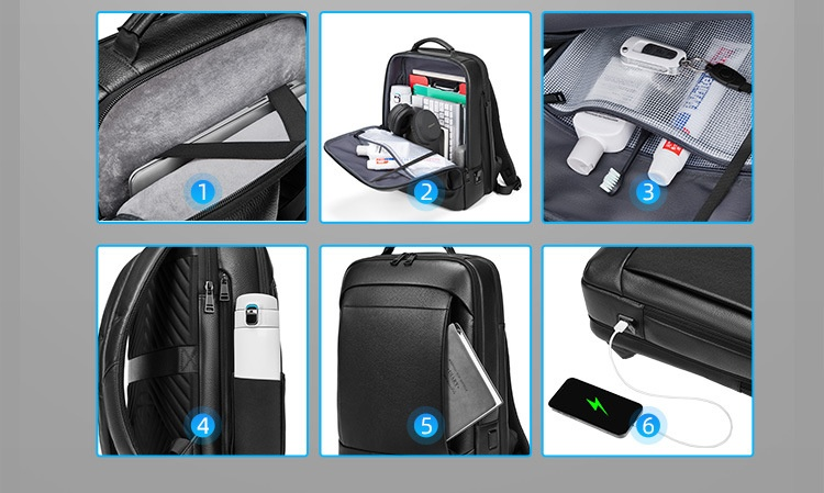 Nueva mochila de negocios de cuero genuino para hombres, mochila de gran capacidad, mochila de piel de vaca para ordenador_voghion.com