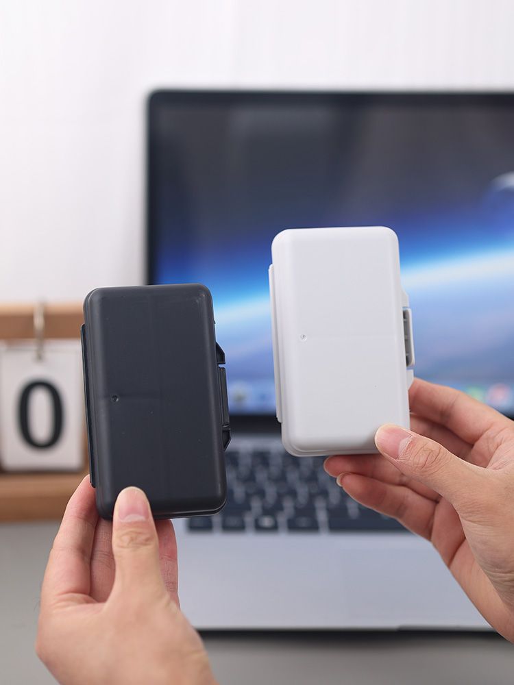 Geeignet für Laufwerksspeicher, digitales Zubehör, Organizer-Tasche, elektronische Produkte, staubdichte Box, transparenter Kunststoff, hart_voghion.com