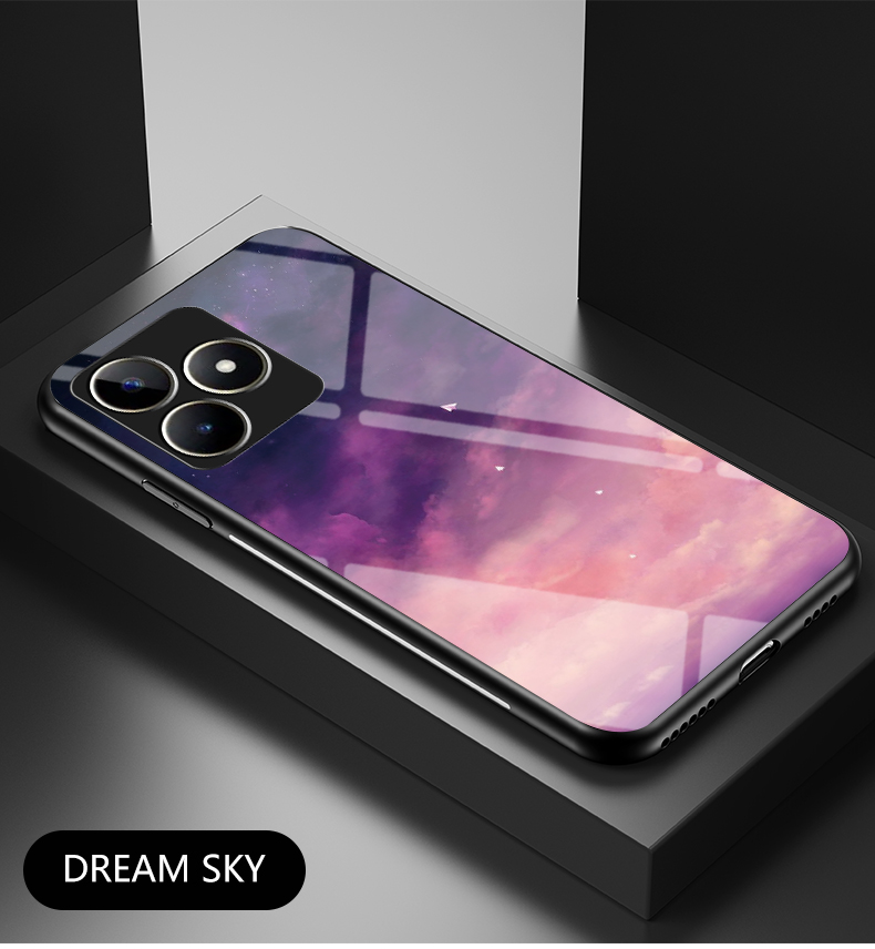 For RealmeC53 Case ZROTEVE Starry Tempered Glass Cover For OPPO Realme C55 C35 C33 C31 C30 C30s RealmeC55 RealmeC35_voghion.com