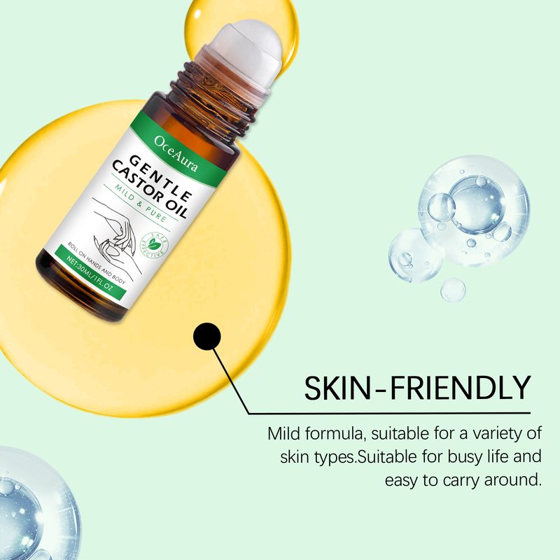 OceAura Castor Oil Ball Oil Daily Gently Moisturizes Skin All Over The Body To Relieve Dry Body Care Oil_voghion.com