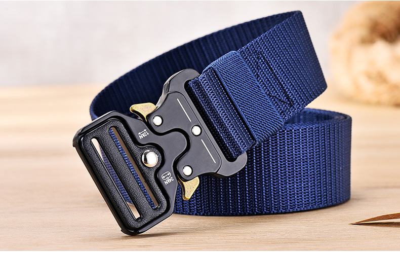 Men's Belts Men's Tactical Belt Cobra Functional Outdoor Nylon Buckle Belt Alloy Buckle Men's Canvas Overalls Belt_voghion.com