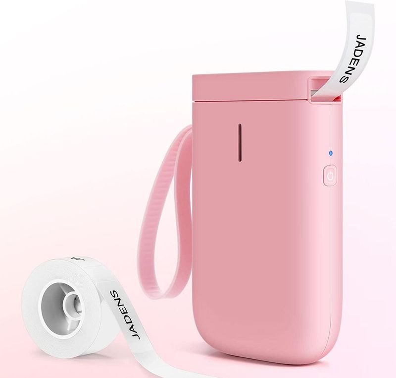 Label Maker Machine With Tape; D110 Portable Bluetooth Label Printer For Storage; Shipping; Barcode; Mailing; Office; Home; Organizing; Sticker Make_voghion.com