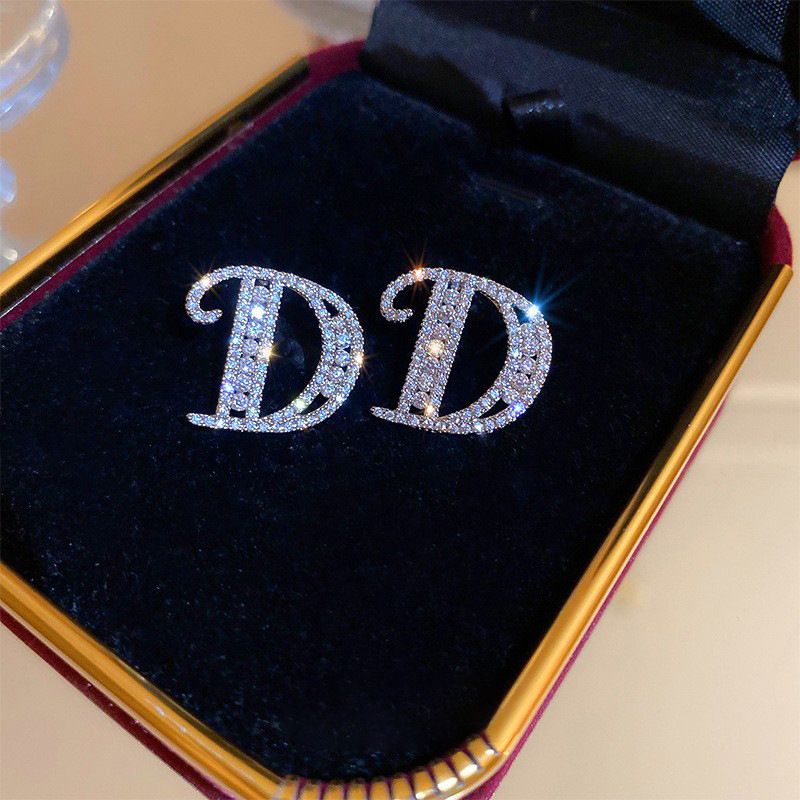 Damen-Accessoires, Diamant-Set, einfaches Temperament, Design, Sinn für Trend-Ohrringe_voghion.com