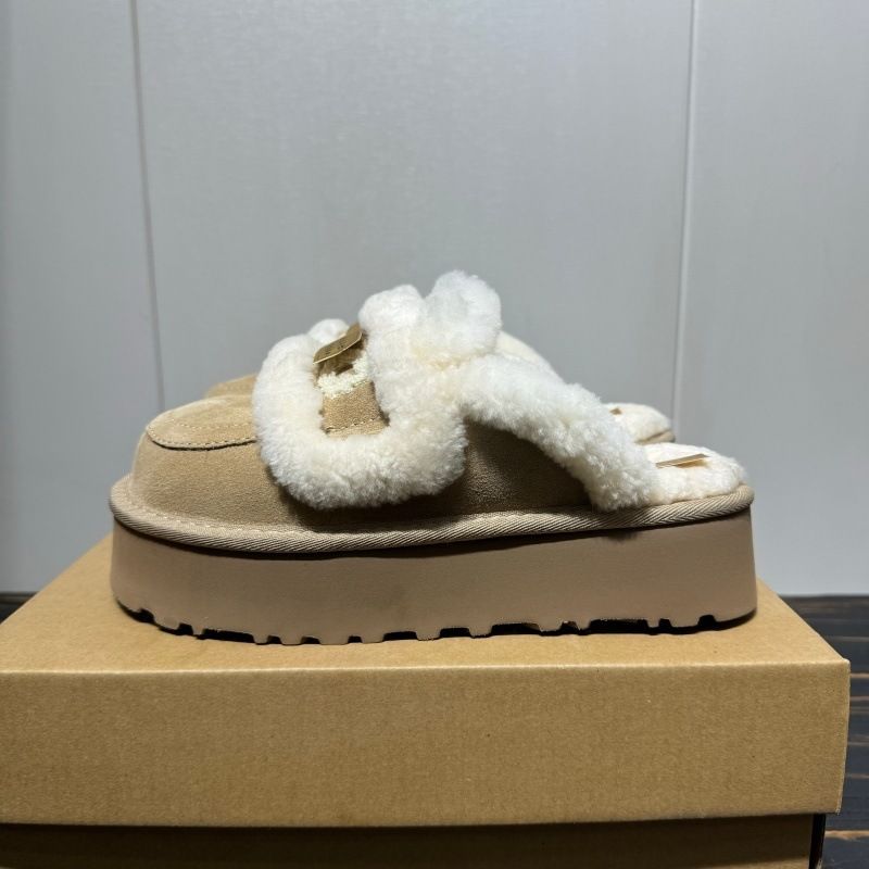 SF Express versandkostenfrei Dicke Sohle, Frottee-bestickte Schuhe, Winter 2025, Neuer Stil, Sangpo-Schafsfell, integriert, verdickt_voghion.com