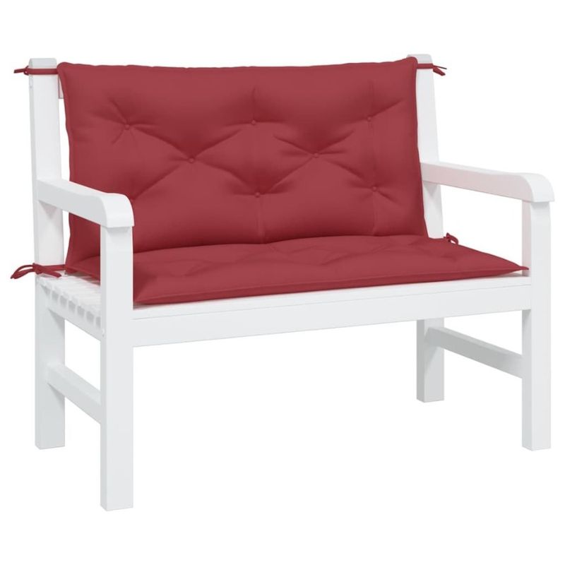 Cushion Fabric Wine Bench Red 19.7+19.7 X2.8 Garden 39.4x Oxford_voghion.com