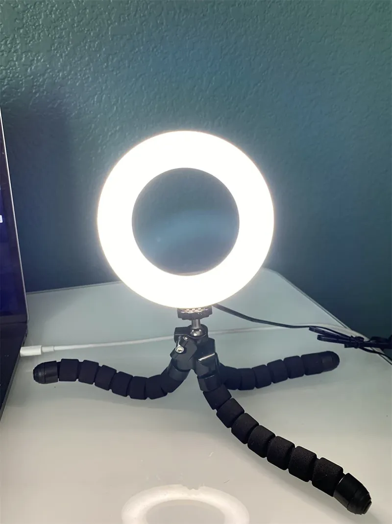 6Inch Video Conference Light Kit Ri Clip On Laptop Monitor With 3 Color Webcam Light Remote Work Self_voghion.com