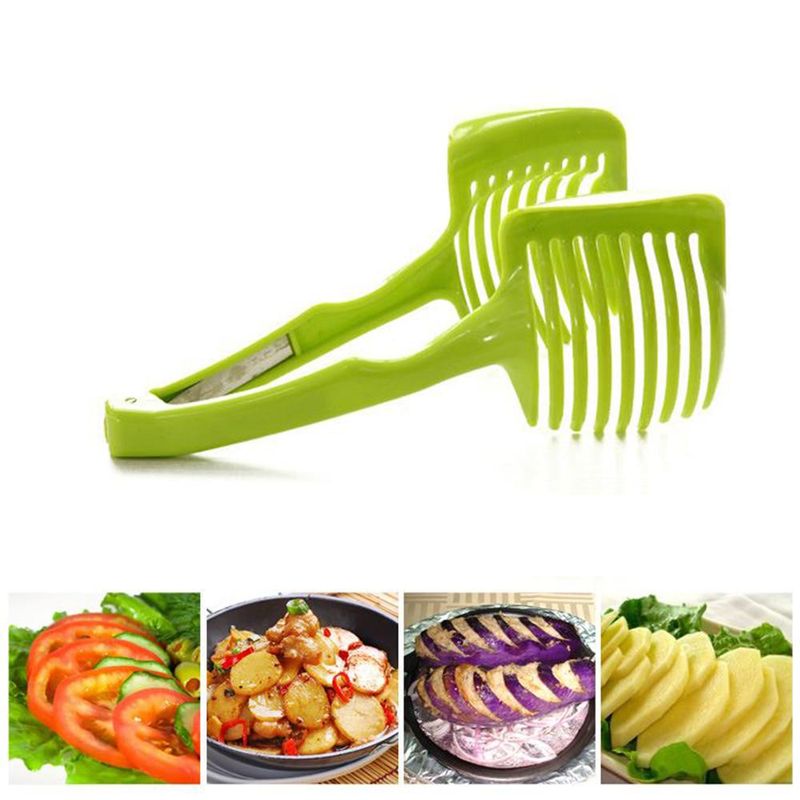 Cooking Tools Plastic Potato, Tomato, Lemon Slicer And Shredder Cutter Tool Holder_voghion.com