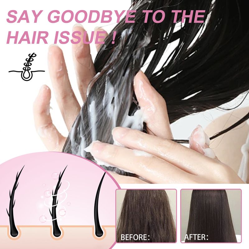Wiyun Almond Keratin reparerer tørrhet etter farging, fuktighetsgivende og glattende hårbalsam_voghion.com