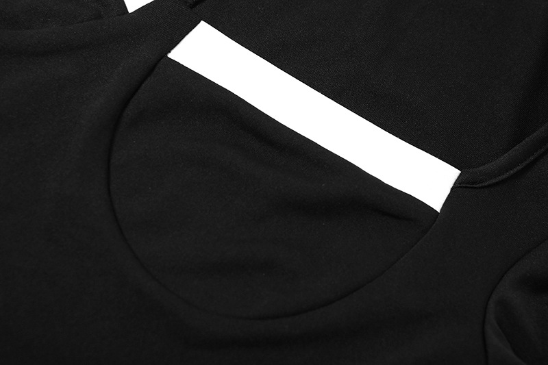 Women's Clothing Autumn And Winter Sexy Low Cut Fashion Contrast Color Bottoming Knitted Casual Jumpsuit_voghion.com