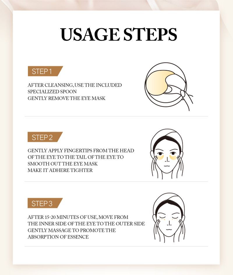 Masks New Product Gold Collagen Eye Patch Crystal Hydrating Eye Mask Moisturizing Eye Mask Brightening And Firming_voghion.com