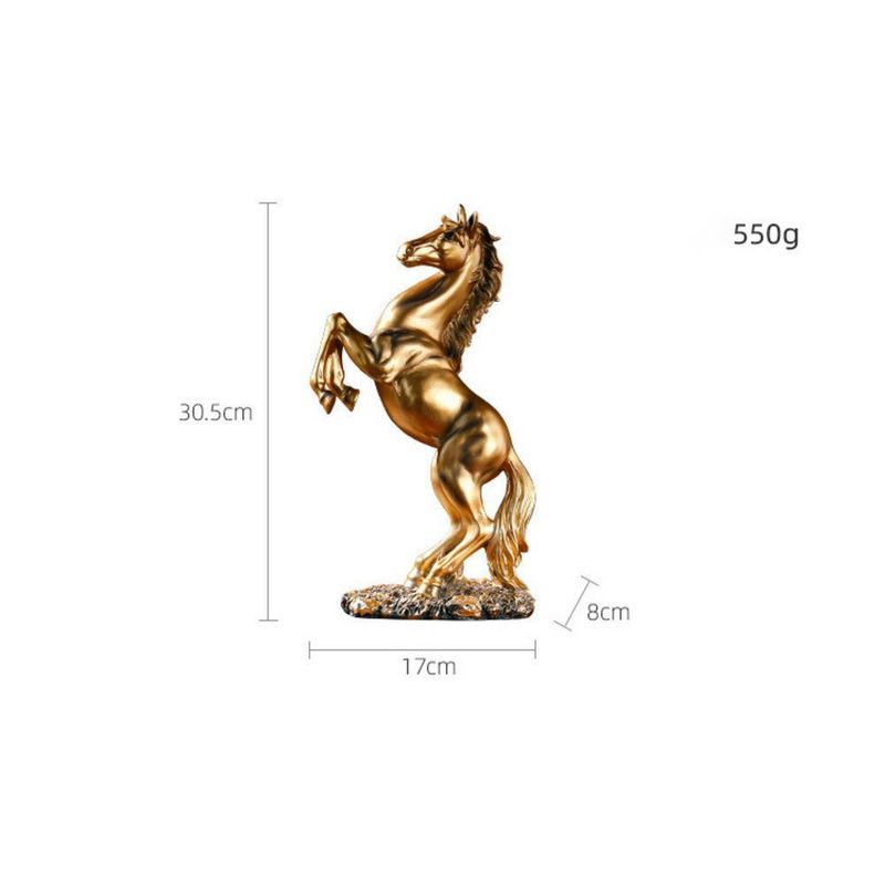 Levitating Horse European Style Resin Craft Room Desktop Realistic Animal Decoration Ornament Opening Entrance Feng Shui_voghion.com