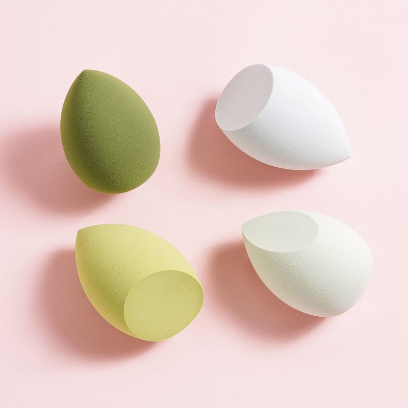 4 Eierkarton Set Beauty Kissen Make-up Schwamm Kürbis Wassertropfen schräg Puff_voghion.com