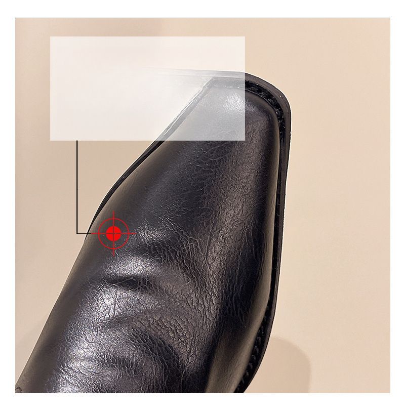 Women's Pointed-Toe 2025 Fall/Winter New Chunky Heel Boots Stylish And Versatile_voghion.com