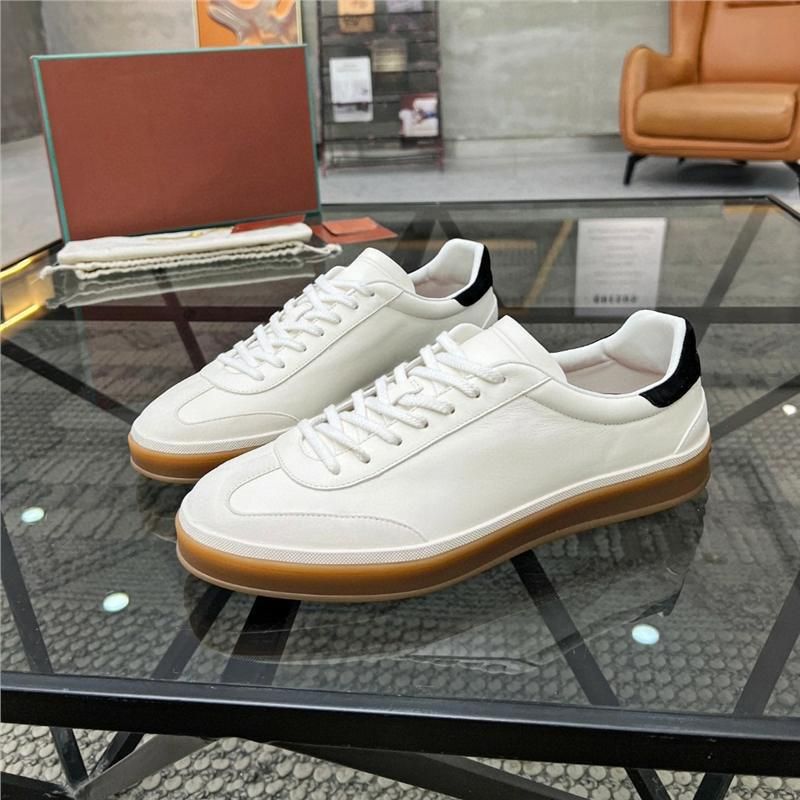 Zapatos casuales de ante para hombre, de cuero genuino, con cordones, de negocios, de lujo, de moda 2025_voghion.com