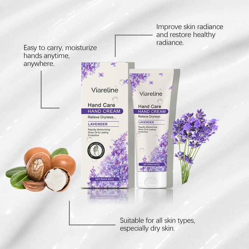Viareline Lavender Moisturizing Hand Cream Moisturizing And Moisturizing Care For Hand Skin Anti-Dryness Hand Cream_voghion.com