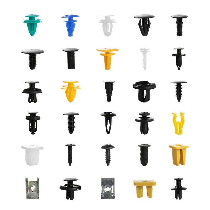 500Packs Bumper Fastener Rivets 30 Kinds Bumper Push Clips Fender Replacement_voghion.com