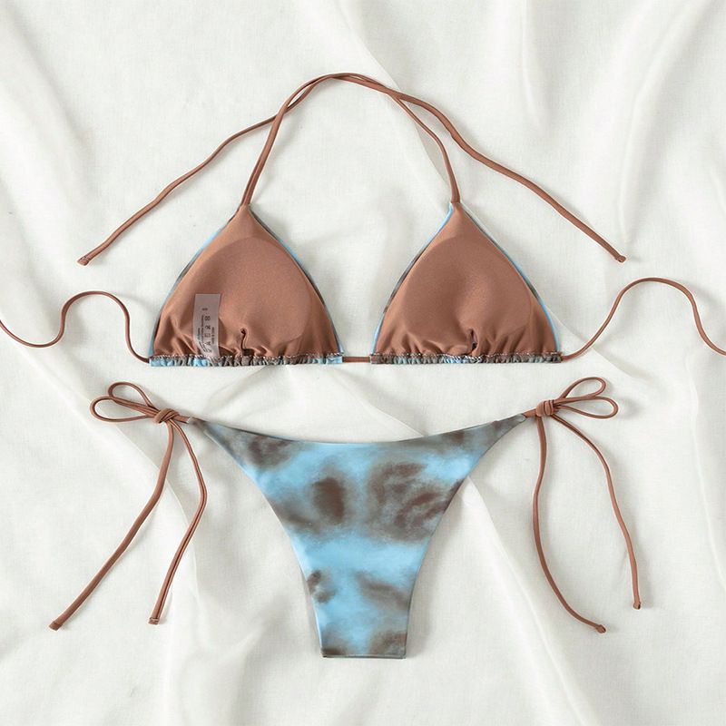 Maillot de bain à lacets pour femmes, mode féminine, bikini de plage sexy, maillot de bain de source chaude_voghion.com