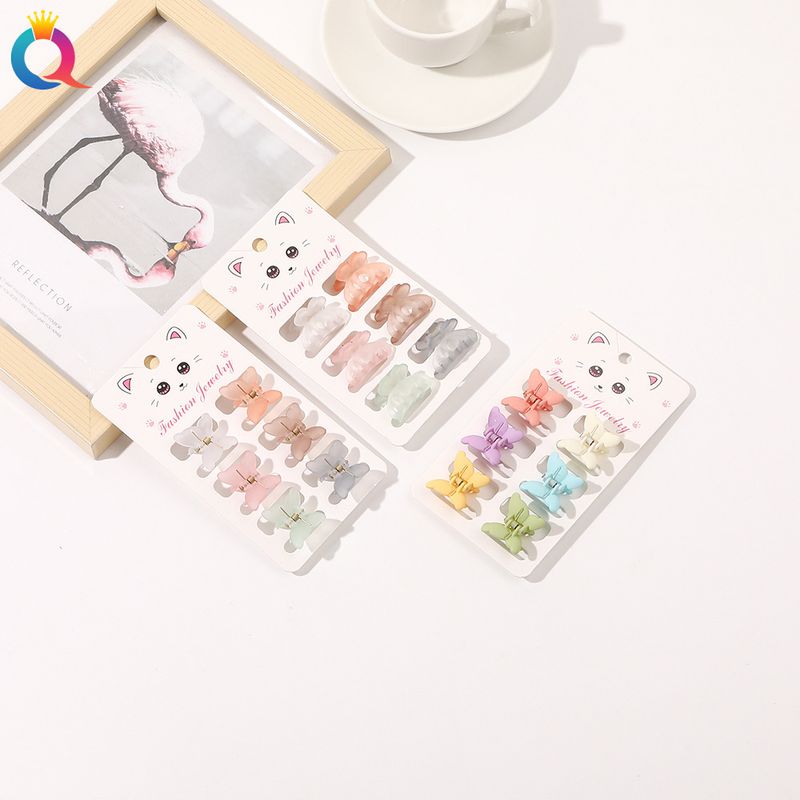 Mini-Haarspangen-Set – 6-teiliges Haarklammer-Set in matten Pastellfarben für Damen (klein, rutschfest, vielseitig für Ponyfrisuren und Hochsteckfrisuren)_voghion.com