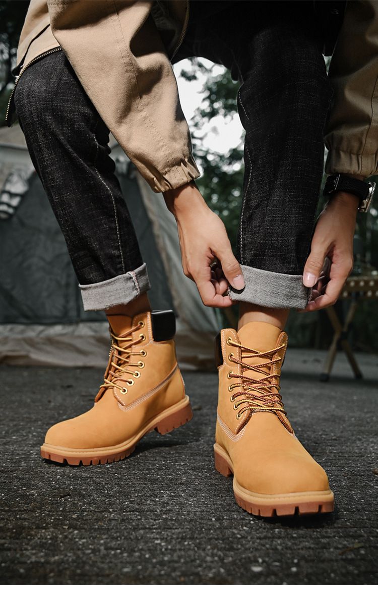 Plus-size Outdoor Men's Shoes Couple British Men's Work Shoes_voghion.com