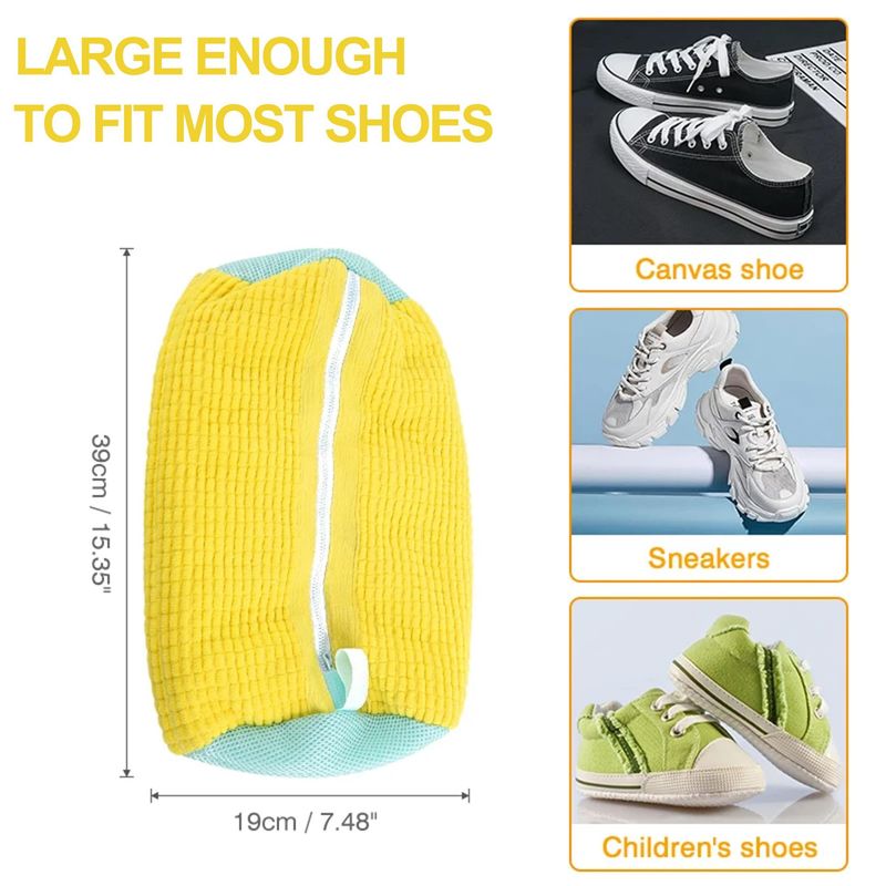 Special Washing Machine Lazy Artifact Household Machine Washing Shoe Bag Shoe Anti Deformation Thickened Cylindrical Washing Bag_voghion.com
