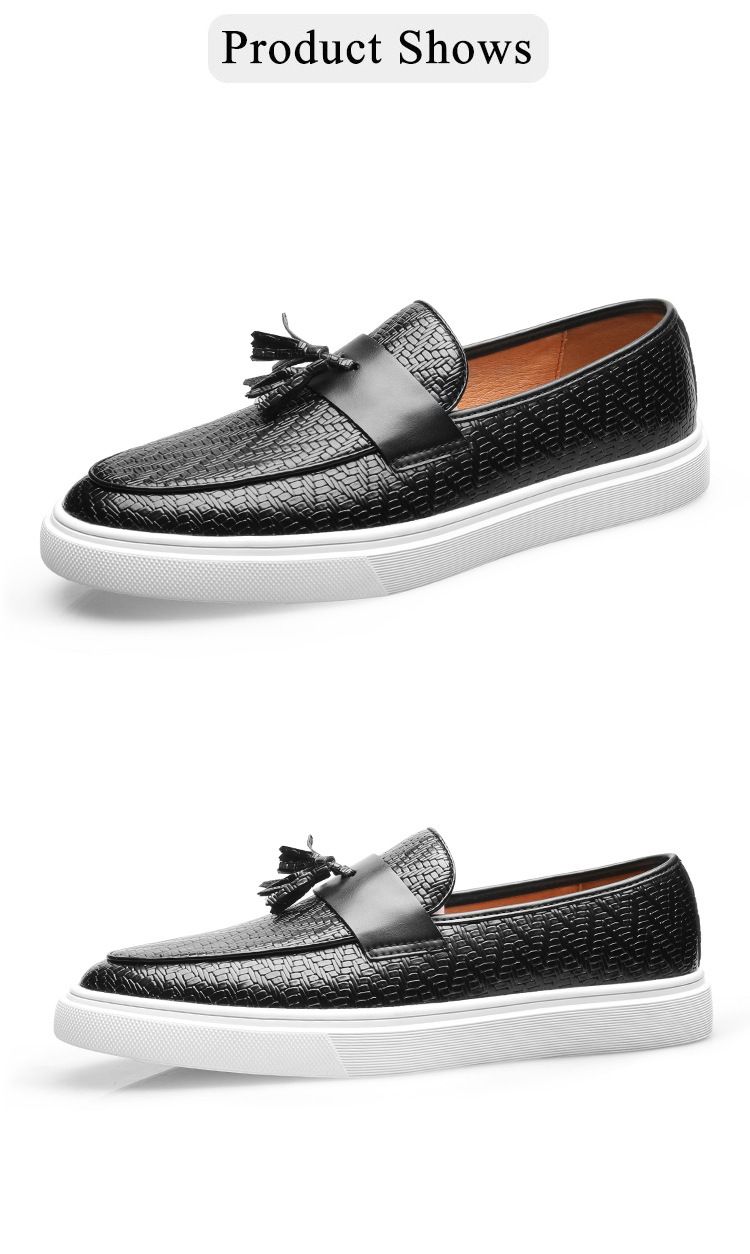 Herrenschuhe Slip-on Tassel Loafers Herren Freizeitschuhe All-Match Fashion Pattern Peas Schuhe Herren Auf Lager Generation_voghion.com