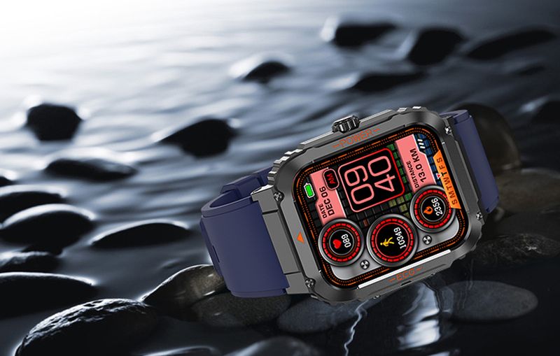 New ECG+HRV Bluetooth Call Smart Watch Heart Rate SpO2 Blood Pressure Monitoring MET Body Composition Test SOS Sports Watch_voghion.com
