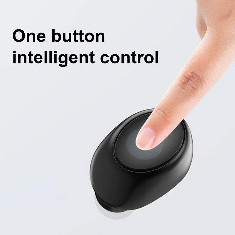 1Pc X6 Wireless Headphone Handsfree Voice Prompt ABS Stereo Bluetooth-compatible 5.0 Earbud for Sports_voghion.com