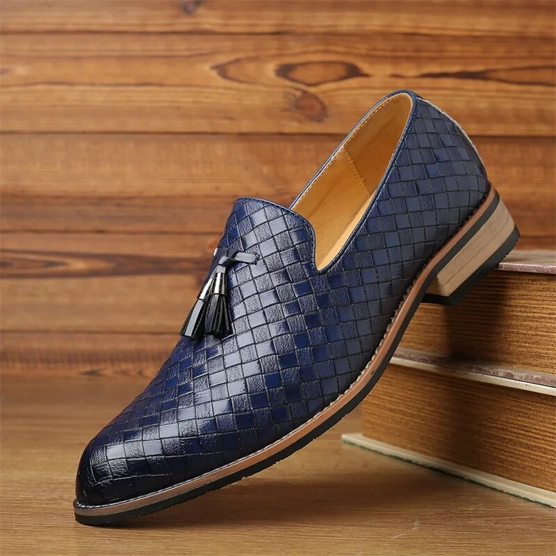 Herren Luxus Freizeitschuhe Herbst Leder Loafer Büro Abendschuhe Herren Fahren Mokassins Bequeme Slip On Party Mode Schuhe_voghion.com