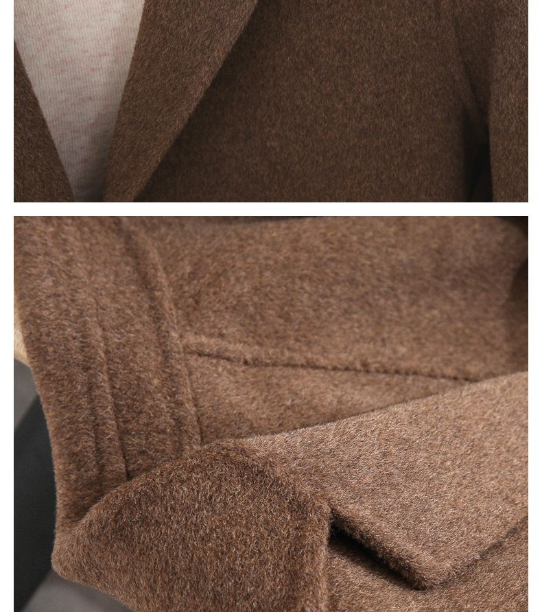Herrenmantel aus Wollmischung mit doppelseitigem Kragen – Slim Fit, kurzer Cabanmantel für Business Casual (Schwarz, Anthrazit, Marineblau, Sturmblau, Braun, Helles Camel, Taupe)_voghion.com