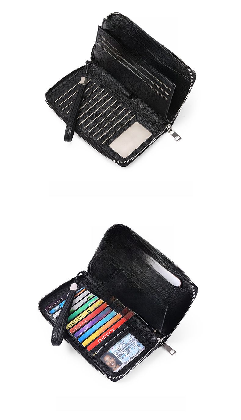 Women's Wallet, Men's Wallet, Rfid Anti-theft Brush, Pu Women's Wallet, Large-capacity Long Women's Multi-slot Wallet_voghion.com