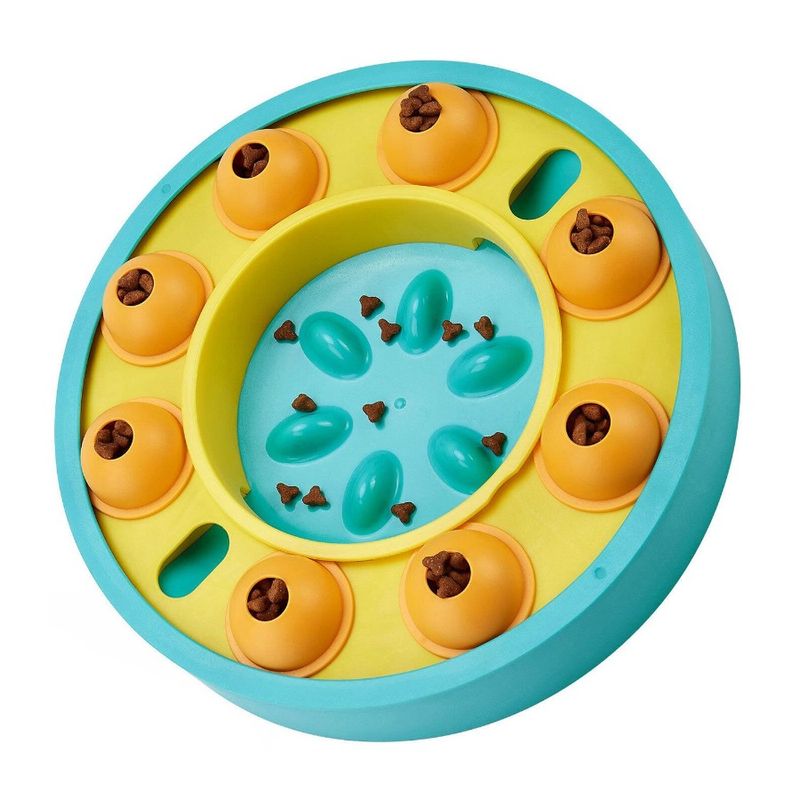Slow Dog Treat Puzzle Toy Bowl Food Feeding Dog Toy Interactive Feeder Dispensing_voghion.com