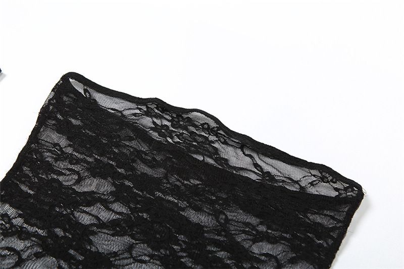 2023 Herfst Damesmode Nieuwe Sexy Kant Tube Top Hoge Taille Strakke Kousenbroekset Voor Vrouwen_voghion.com