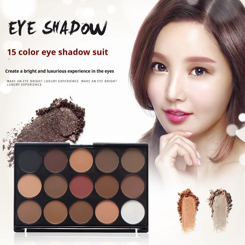 Paleta 15 očních stínů Earthy Matte Pearlescent Nude_voghion.com