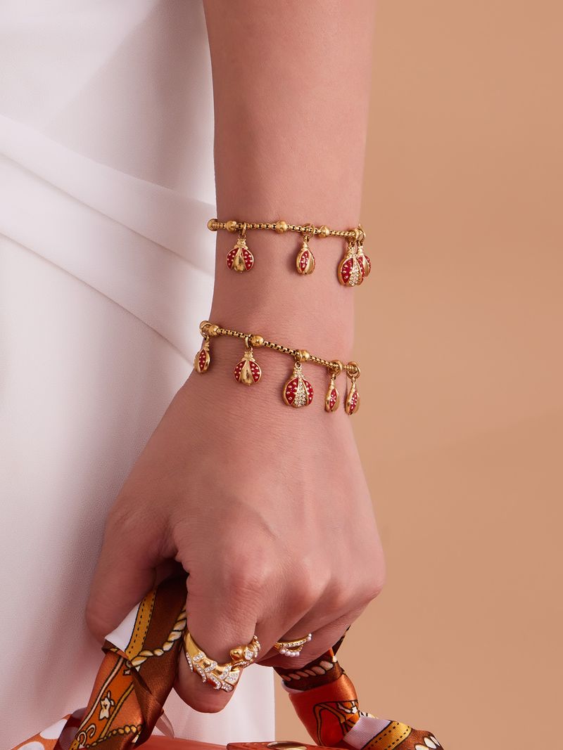 Collana con ciondolo fai da te a forma di scarabeo in zircone rosso intarsiato con zolletta di zucchero, bracciale, set nobile per donne di mezza età_voghion.com