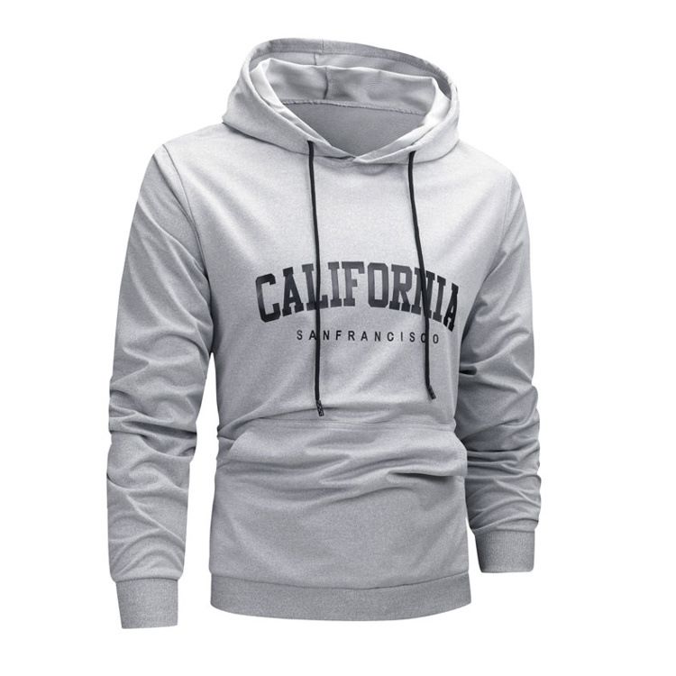 Herrenbekleidung Kapuzenpullover Herren Kapuzenpullover Lässiger Pullover Mit Fronttasche Loose Fit Streetwear Hoodie Für Frühling Herbst_voghion.com