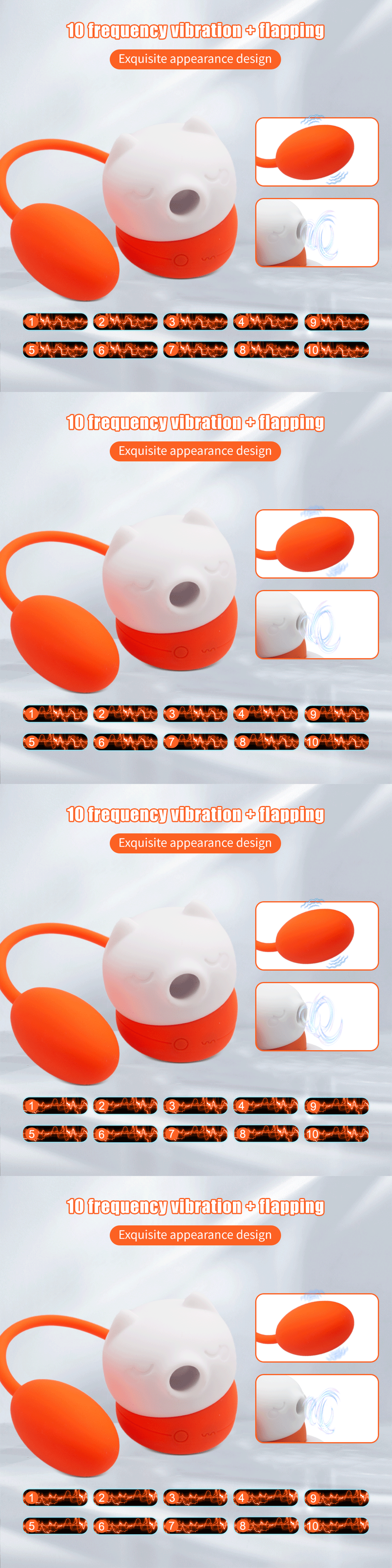 Vibratore a forma di uovo, giocattolo sessuale, vibratore per succhiare il punto G, strumento di stimolazione del clitoride femminile, vibrazione wireless Ch2023_voghion.com