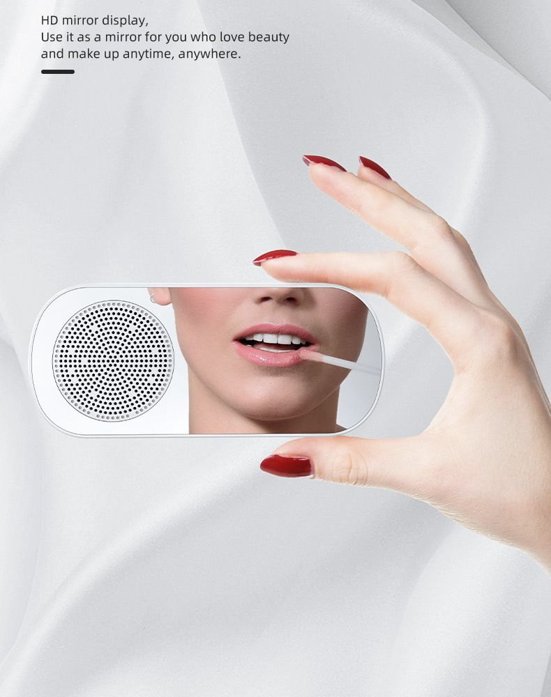 Nieuwe klok draadloze Bluetooth-kaartluidspreker thuiswekker draagbare mini-audioradio voor buiten_voghion.com