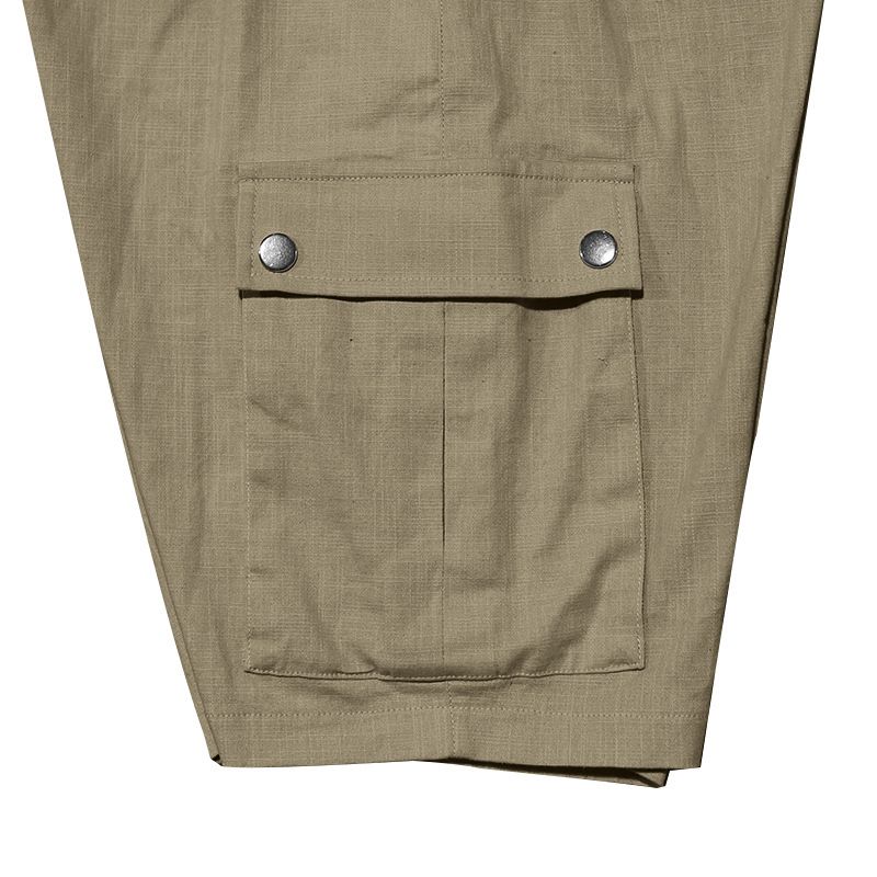 Pantaloncini da uomo in lino, pantaloncini cargo tinta unita con elastico in vita, tasche per viaggi e tempo libero, pantaloncini da spiaggia a gamba larga per l'estate_voghion.com
