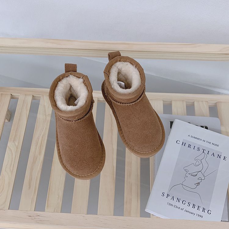 Scarpe per bambini Ragazzi Ragazze Ultra Mini Stivali invernali per bambini Piccoli Stivali da neve caldi alla caviglia morbidi e spessi in pelliccia per bambini Bassi_voghion.com