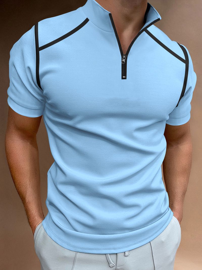 Men's Clothing Spring And Summer Fashion Henry Polo Shirt_voghion.com