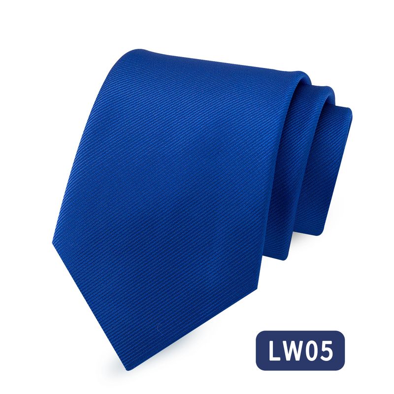 In Stock Men's Polyester Fabric Business Professional 8cm Hand-tied Fine Thread Tie Factory Wholesale_voghion.com